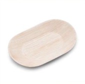 palm leaf oval tray 20cms