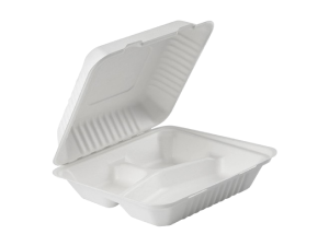 9"x9"x3" - 3 comp Clamshell