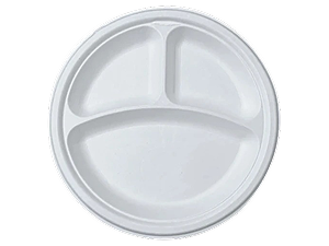 10" 3 comp Round Plate